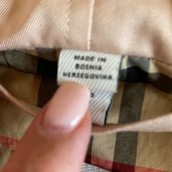 Burberry Women’s Hooded Pink Trench Lined Coat Belted Cotton US 8 Quiet Luxury - Picture 7 of 16